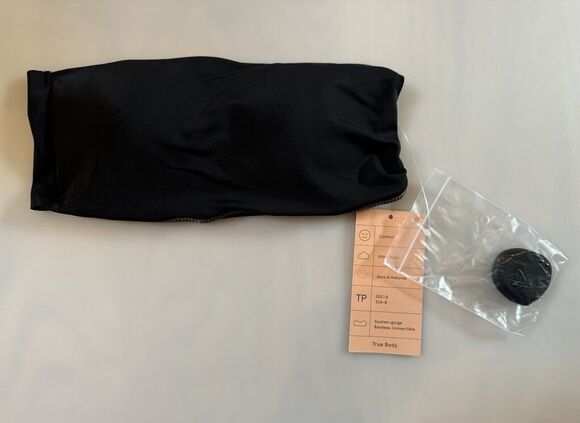 True & Co Other - True & Co True Body Women’s Wireless Convertible Bandeau Bra size small Black